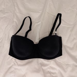 2/$30 aerie black adjustable strapless bra 32dd